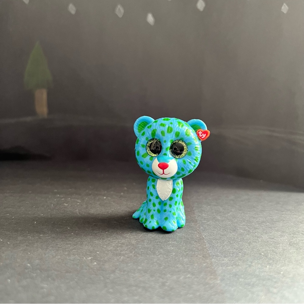 TY Beanie Mini Boos Figures Series Leona the Blue Leopard